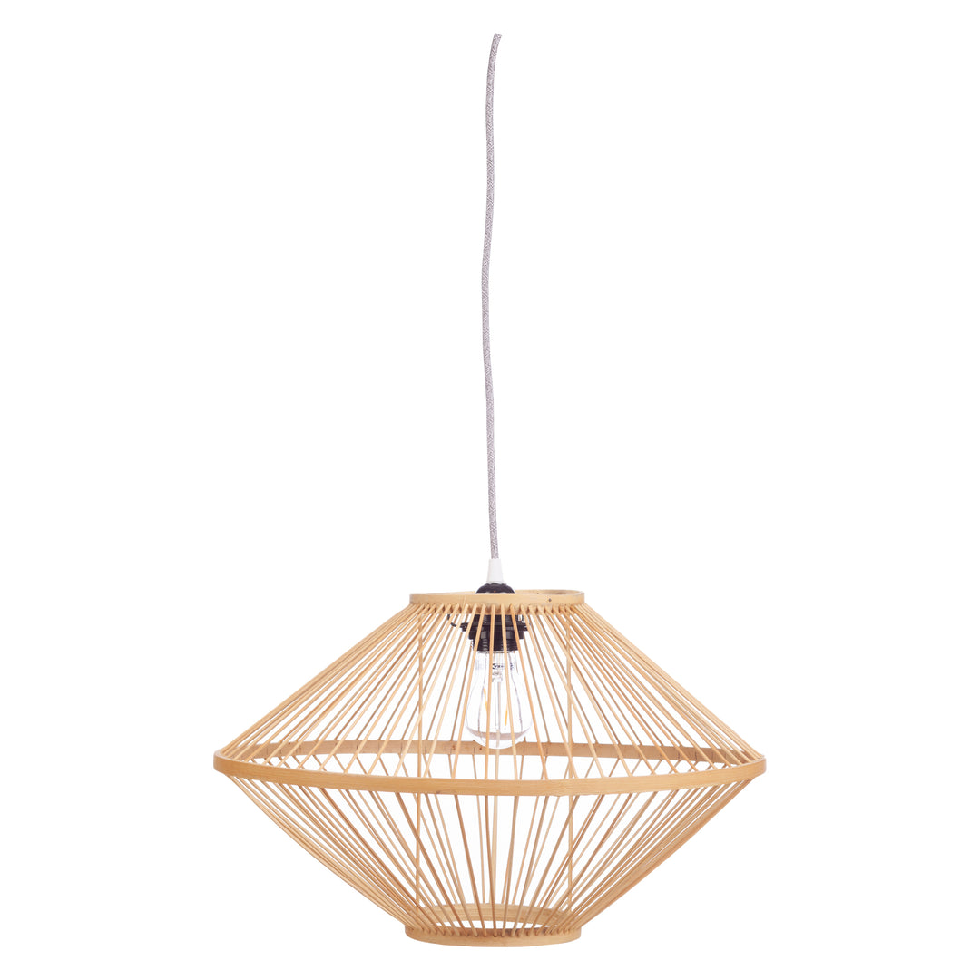 Ufo hanglamp bamboe naturel Ø45 cm H28 cm