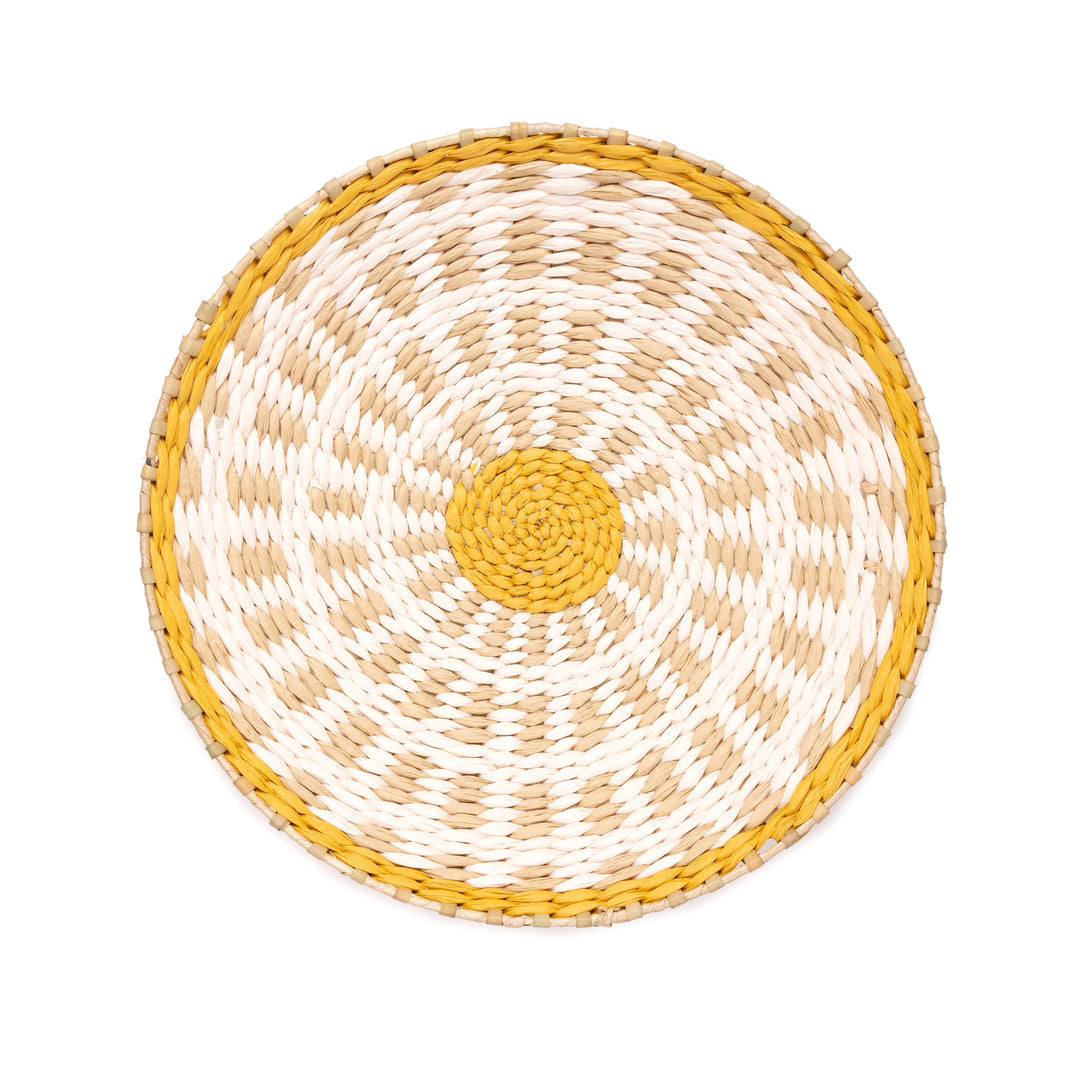 Evie, wanddecoratie oker