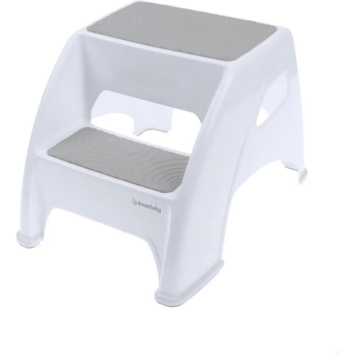 Opstapje - DREAMBABY - Toddler & Me 2 Up - antislip en gestructureerd - Tot 145 kg voor kleintjes en volwassenen - Grijs