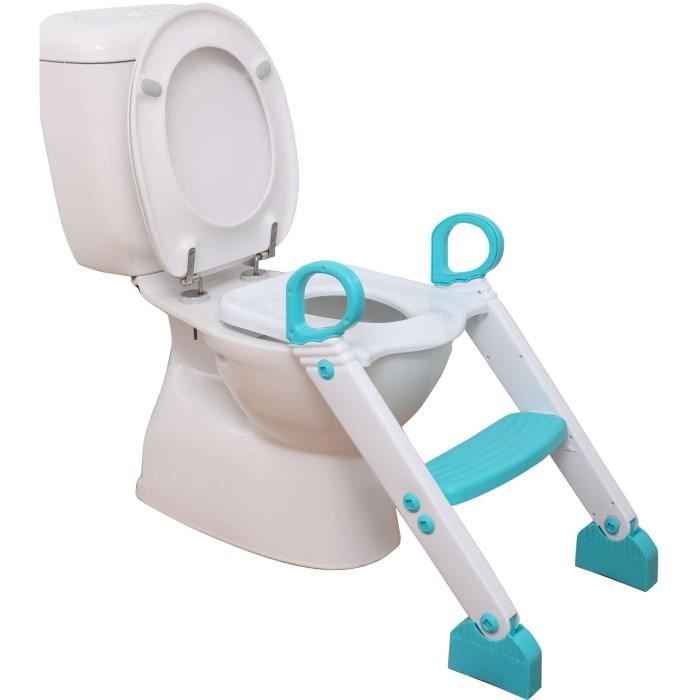 Toiletverkleiner - DREAMBABY - STEP-UP - Zindelijkheidstrainingszitje - 2 standen verstelbaar - Aqua
