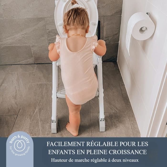 Toiletverkleiner - DREAMBABY - STEP-UP - Zindelijkheidstrainingszitje - 2 standen verstelbaar - Aqua