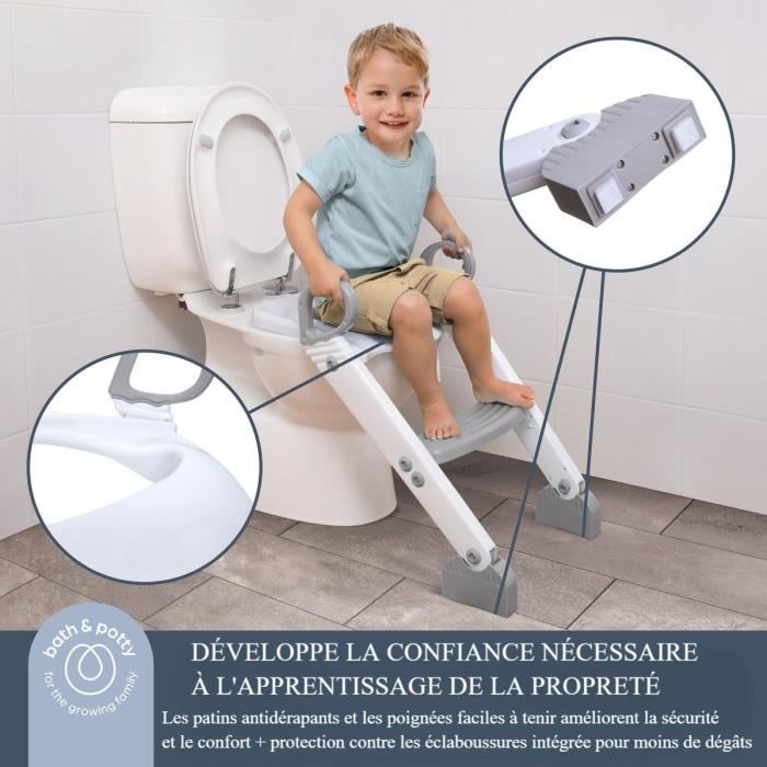 Toiletverkleiner - DREAMBABY - STEP-UP - Zindelijkheidstrainingszitje - 2 standen verstelbaar - Aqua
