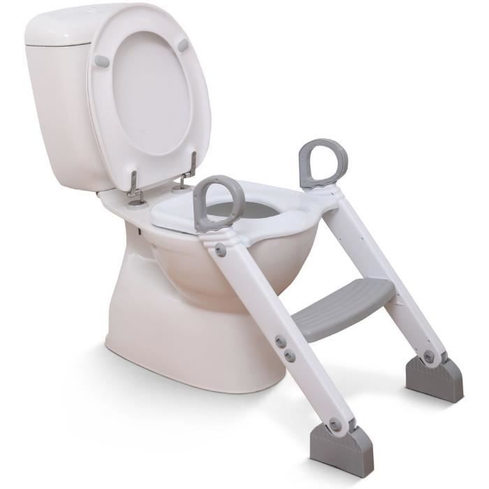 Toiletverkleiner - DREAMBABY - STEP-UP - Zindelijkheidszitje - 2 verstelbare niveaus - Grijs
