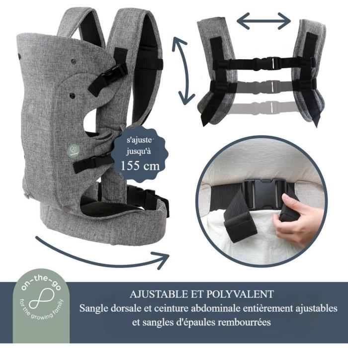 Dreambaby 3-in-1 Journey verstelbare draagzak - comfortabel en veelzijdig - voor pasgeborenen en kinderen tot 15 kg