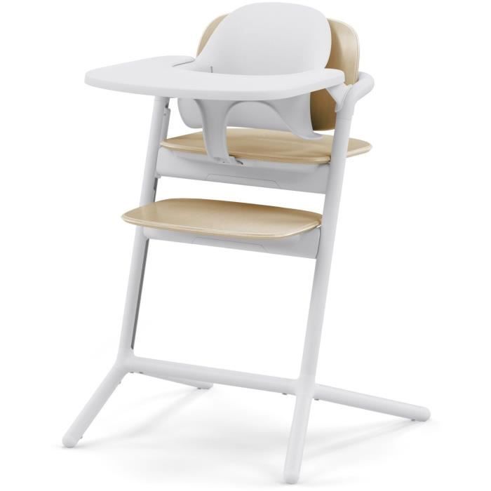 CYBEX - Lemo 2 3-in-1-pakket met verstelbare kinderstoel, babyset en dienblad - Zandwit