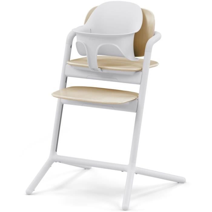 CYBEX - Lemo 2 3-in-1-pakket met verstelbare kinderstoel, babyset en dienblad - Zandwit