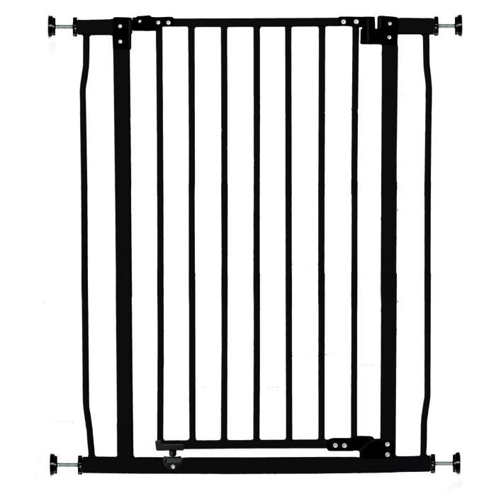 DREAMBABY Veiligheidshekje Extra Hoog LIBERTY - Op druk - L 75/81 x H 93 cm - Zwart