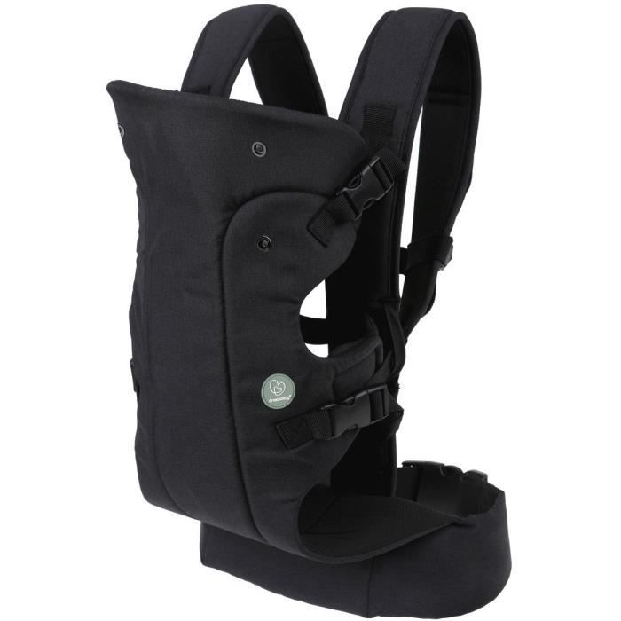 Verstelbare draagzak 3-in-1 - DREAMBABY - REIS - Comfortabel en veelzijdig - Voor pasgeborenen tot kinderen (tot 15 kg) - Zwart