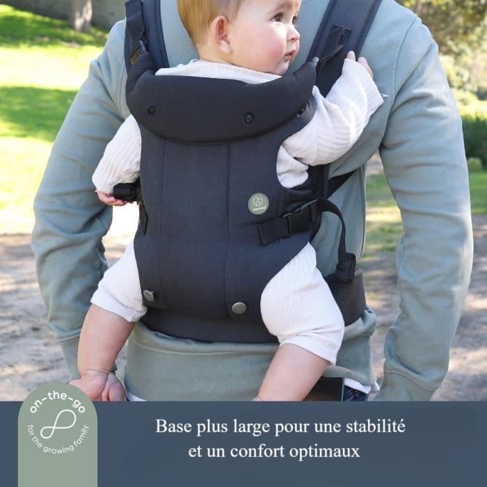 Verstelbare draagzak 3-in-1 - DREAMBABY - REIS - Comfortabel en veelzijdig - Voor pasgeborenen tot kinderen (tot 15 kg) - Zwart