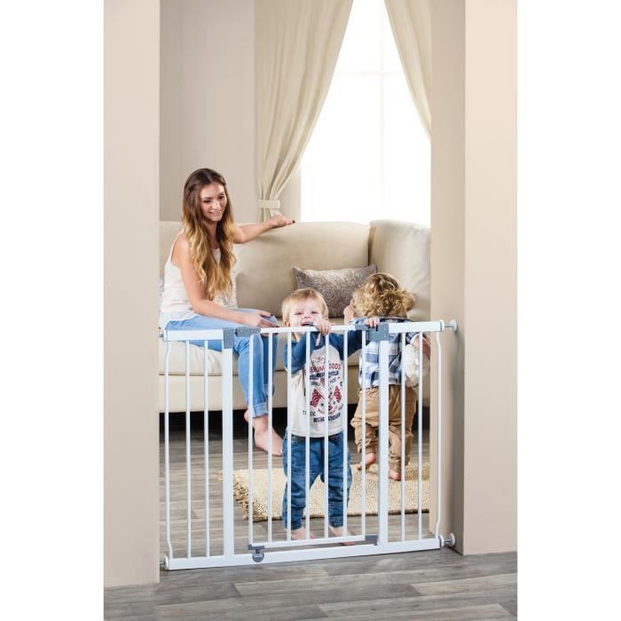 DREAMBABY Veiligheidshekje Extra groot LIBERTY - Op druk gemonteerd - L 99/105,5 x H 75 cm - Wit