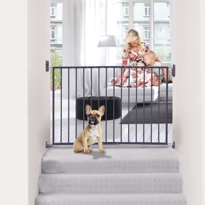 DREAMBABY Veiligheidshek ARIZONA EXTENDA - Te bevestigen met schroeven - L 68/112 cm - Grijs