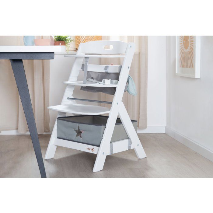 Converteerbare kinderstoel - ROBA - LIV UP - Geschikt vanaf 6 maanden tot 70 kg - Inclusief organizerset - Wit