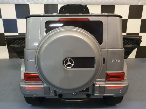 Speelgoedauto Mercedes G63 12 Volt metallic grijs 1-persoons