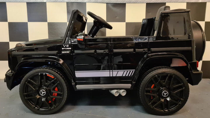 Kinderauto Mercedes G63 12V zwart 1-persoons