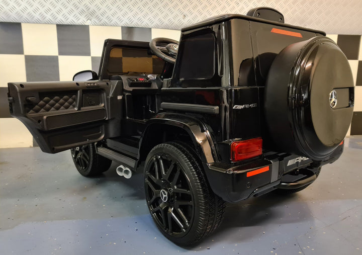 Kinderauto Mercedes G63 12V zwart 1-persoons