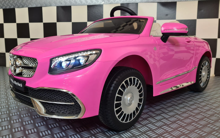 Elektrische kinderauto Mercedes Maybach S650 roze 12 volt