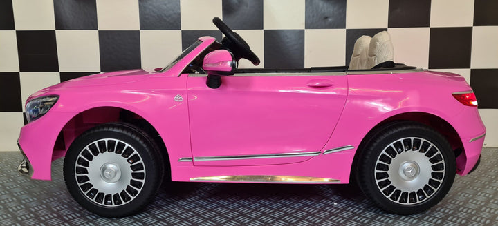 Elektrische kinderauto Mercedes Maybach S650 roze 12 volt