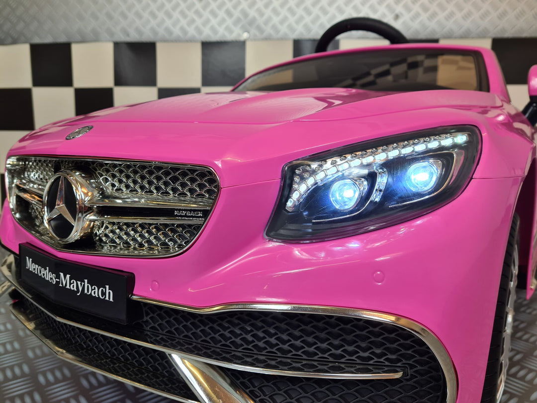 Elektrische kinderauto Mercedes Maybach S650 roze 12 volt