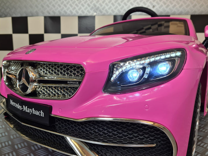 Elektrische kinderauto Mercedes Maybach S650 roze 12 volt