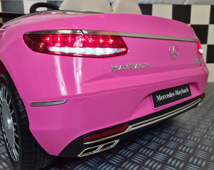 Elektrische kinderauto Mercedes Maybach S650 roze 12 volt