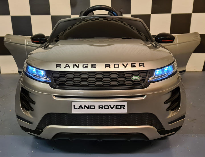 Accu-speelgoedauto Range Rover Evoque, 4 motoren, grijs