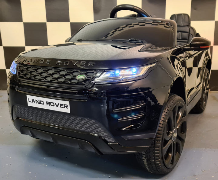 Kinderauto Range Rover Evoque 4x4 zwart gelakt