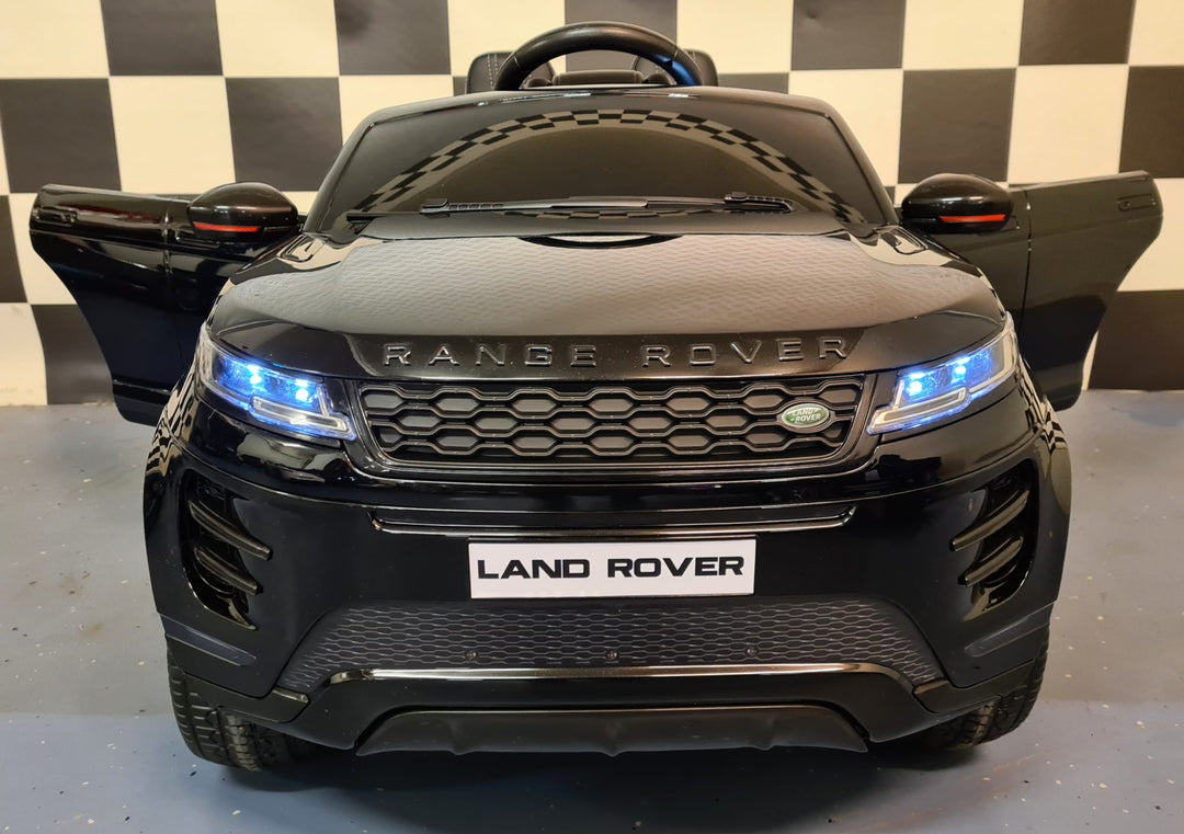 Kinderauto Range Rover Evoque 4x4 zwart gelakt