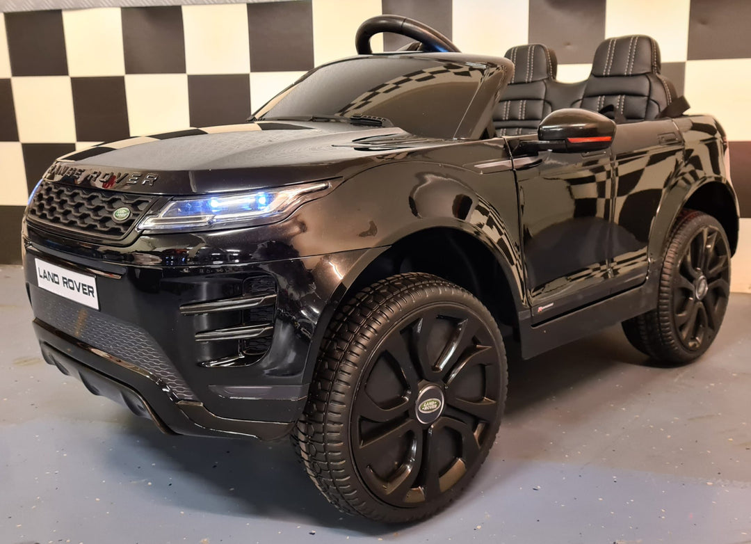 Kinderauto Range Rover Evoque 4x4 zwart gelakt
