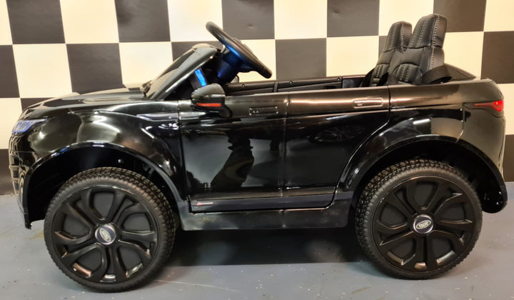 Kinderauto Range Rover Evoque 4x4 zwart gelakt