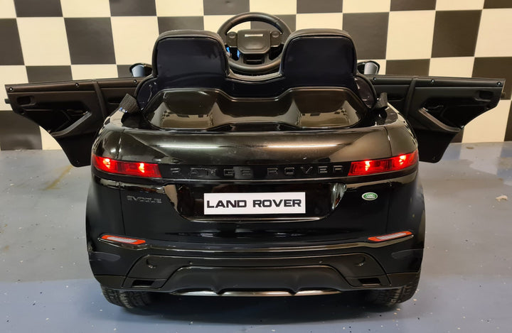 Kinderauto Range Rover Evoque 4x4 zwart gelakt