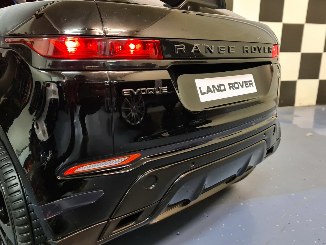 Kinderauto Range Rover Evoque 4x4 zwart gelakt