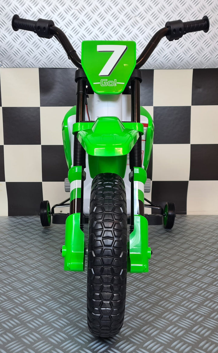 Kindercrossmotor 12 volt groen