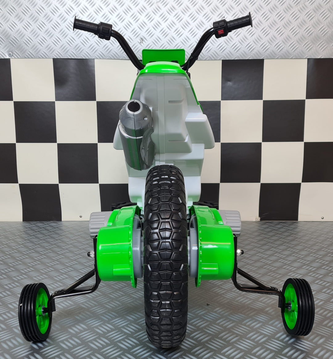 Kindercrossmotor 12 volt groen