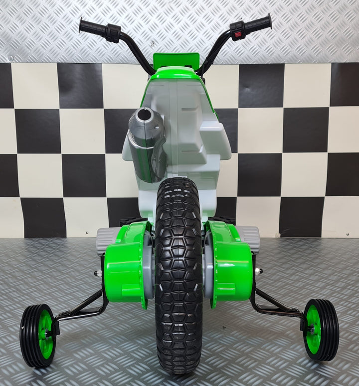 Kindercrossmotor 12 volt groen