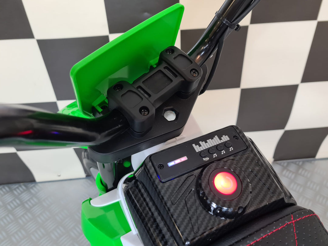 Kindercrossmotor 12 volt groen