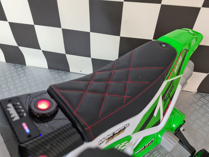 Kindercrossmotor 12 volt groen