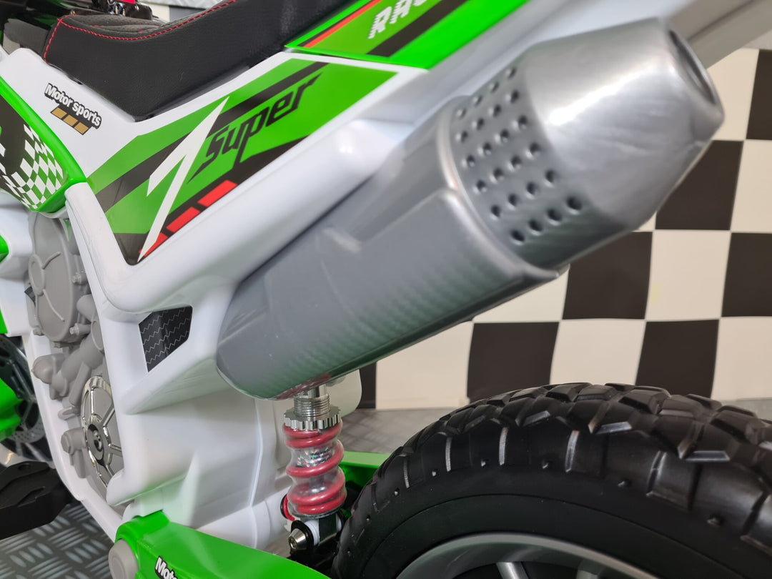 Kindercrossmotor 12 volt groen