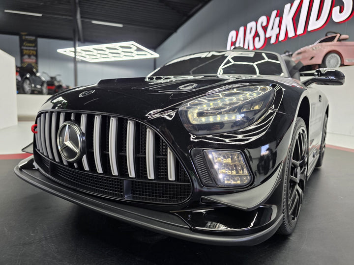 Mercedes AMG GT3 metallic zwart elektrische kinderauto