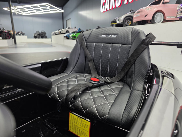 Mercedes AMG GT3 metallic zwart elektrische kinderauto