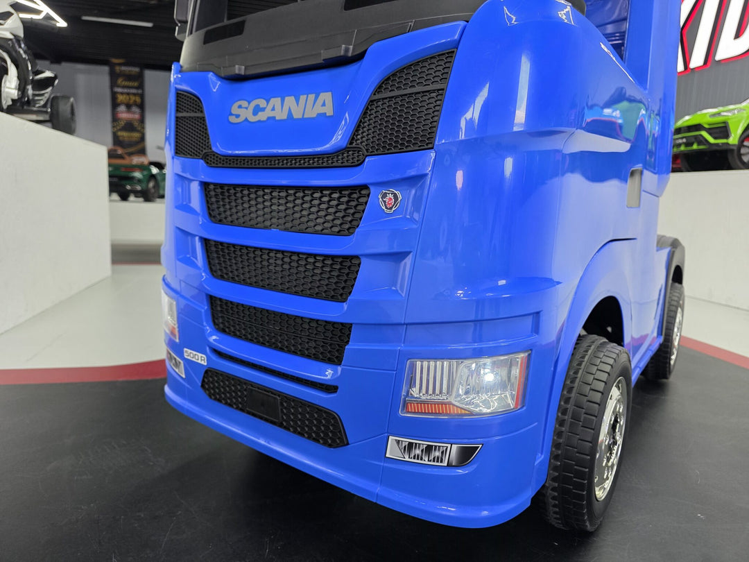 Elektrische kindertruck Scania 12V blauw