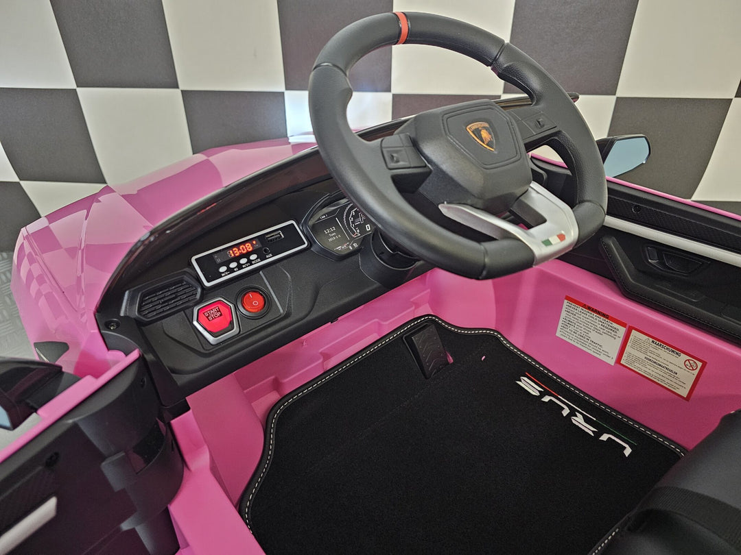 Accu-kinderauto Lamborghini Urus roze 12 volt