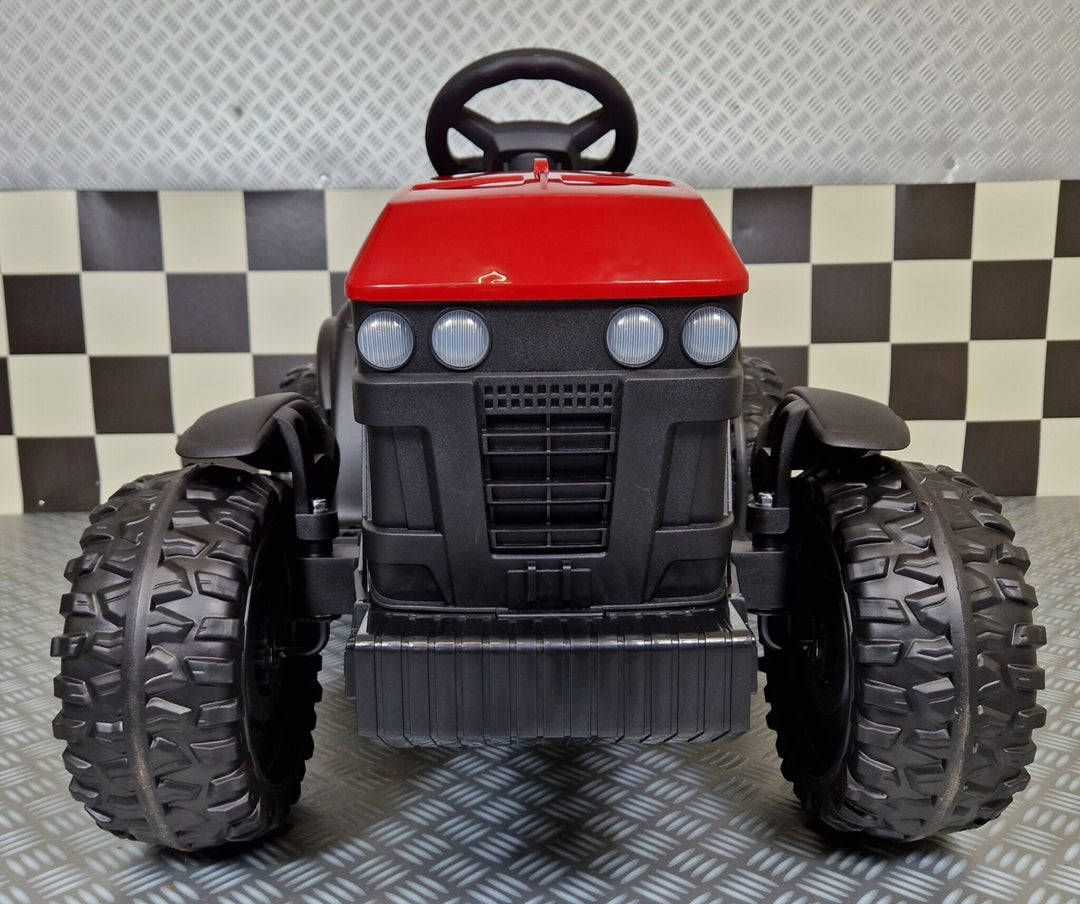 Elektrische kindertractor Farmer 12 volt rood met afstandsbediening