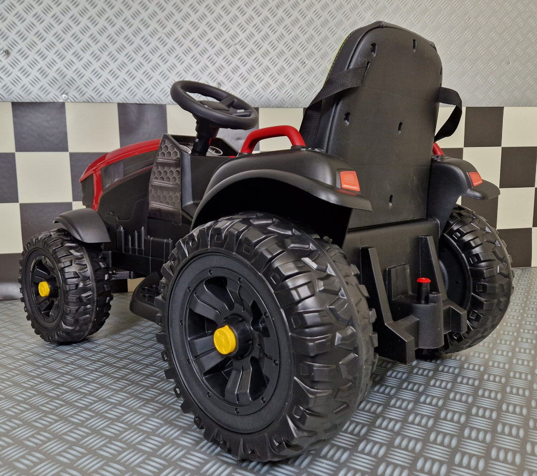 Elektrische kindertractor Farmer 12 volt rood met afstandsbediening
