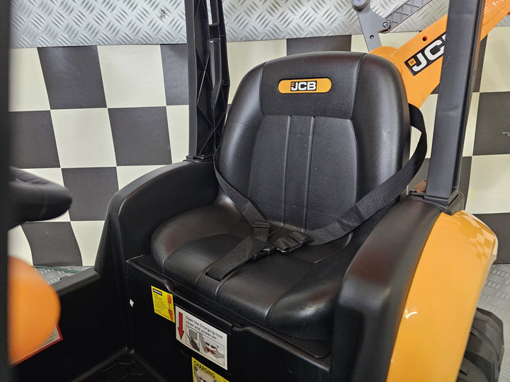 Elektrische kindertractor JCB Sitemaster met dak 12 volt