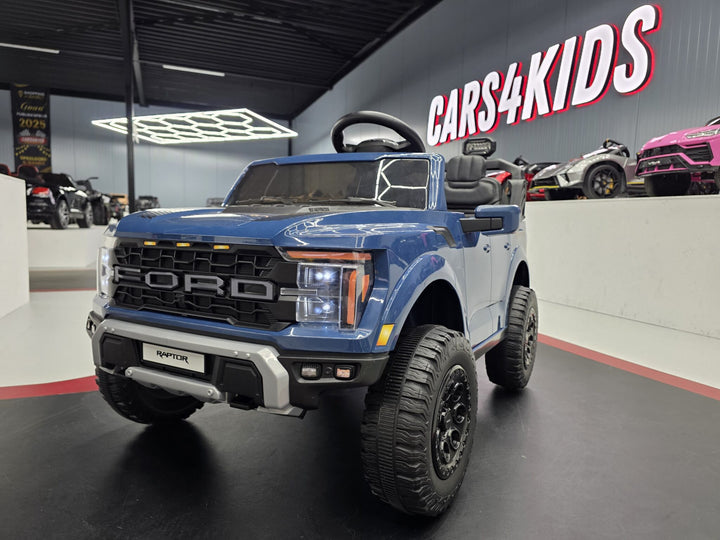 Elektrische kinderauto Ford Raptor 2-persoons 24 volt blauw