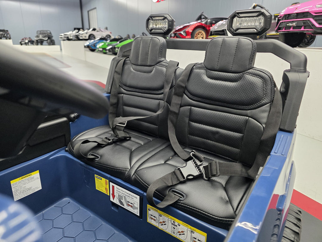 Elektrische kinderauto Ford Raptor 2-persoons 24 volt blauw