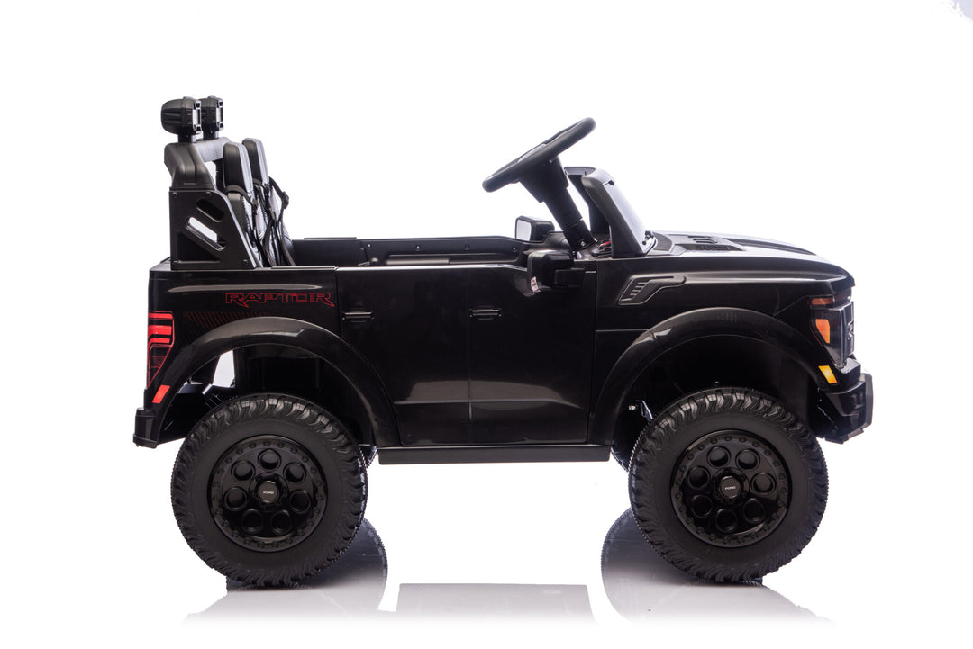 Ford Raptor 2-persoons 24-volt zwarte kinderauto