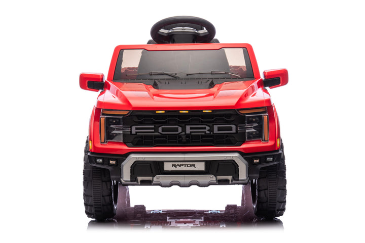 Elektrische kinderauto Ford Raptor 1-persoons 12 volt rood