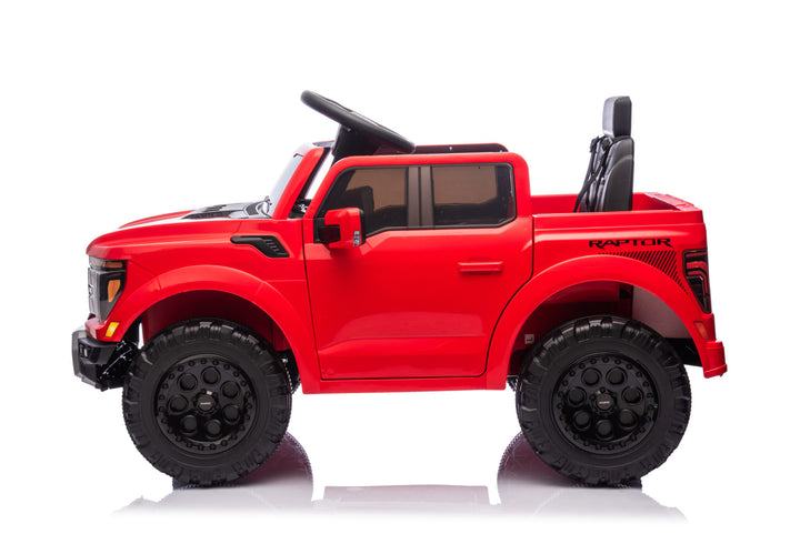Elektrische kinderauto Ford Raptor 1-persoons 12 volt rood