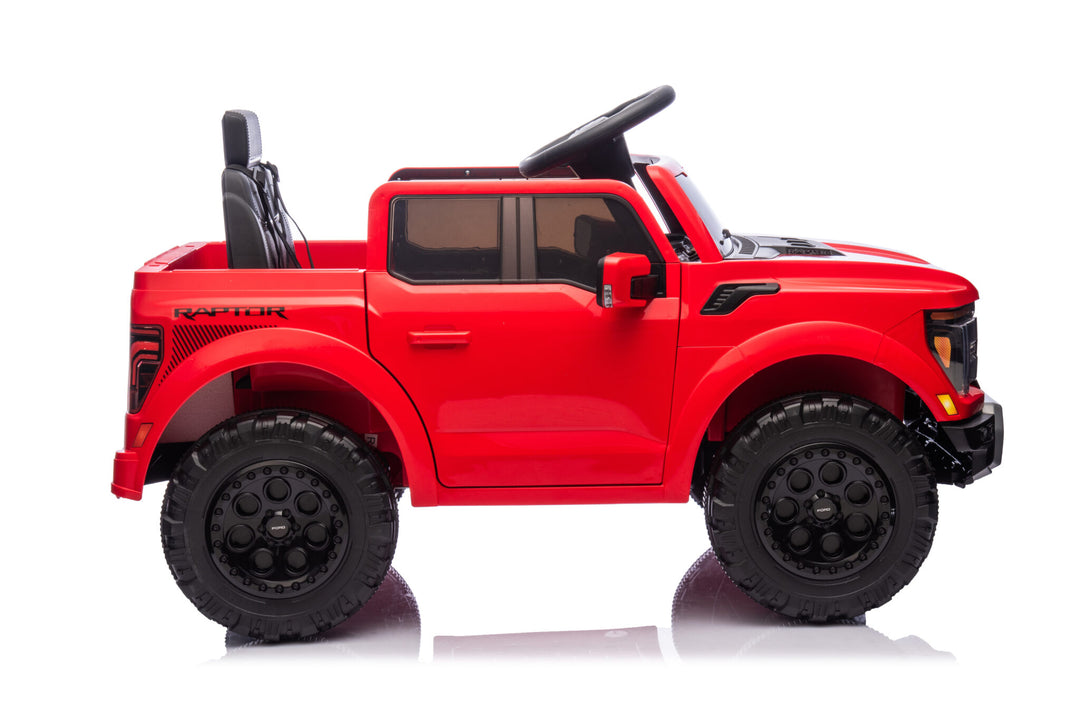 Elektrische kinderauto Ford Raptor 1-persoons 12 volt rood
